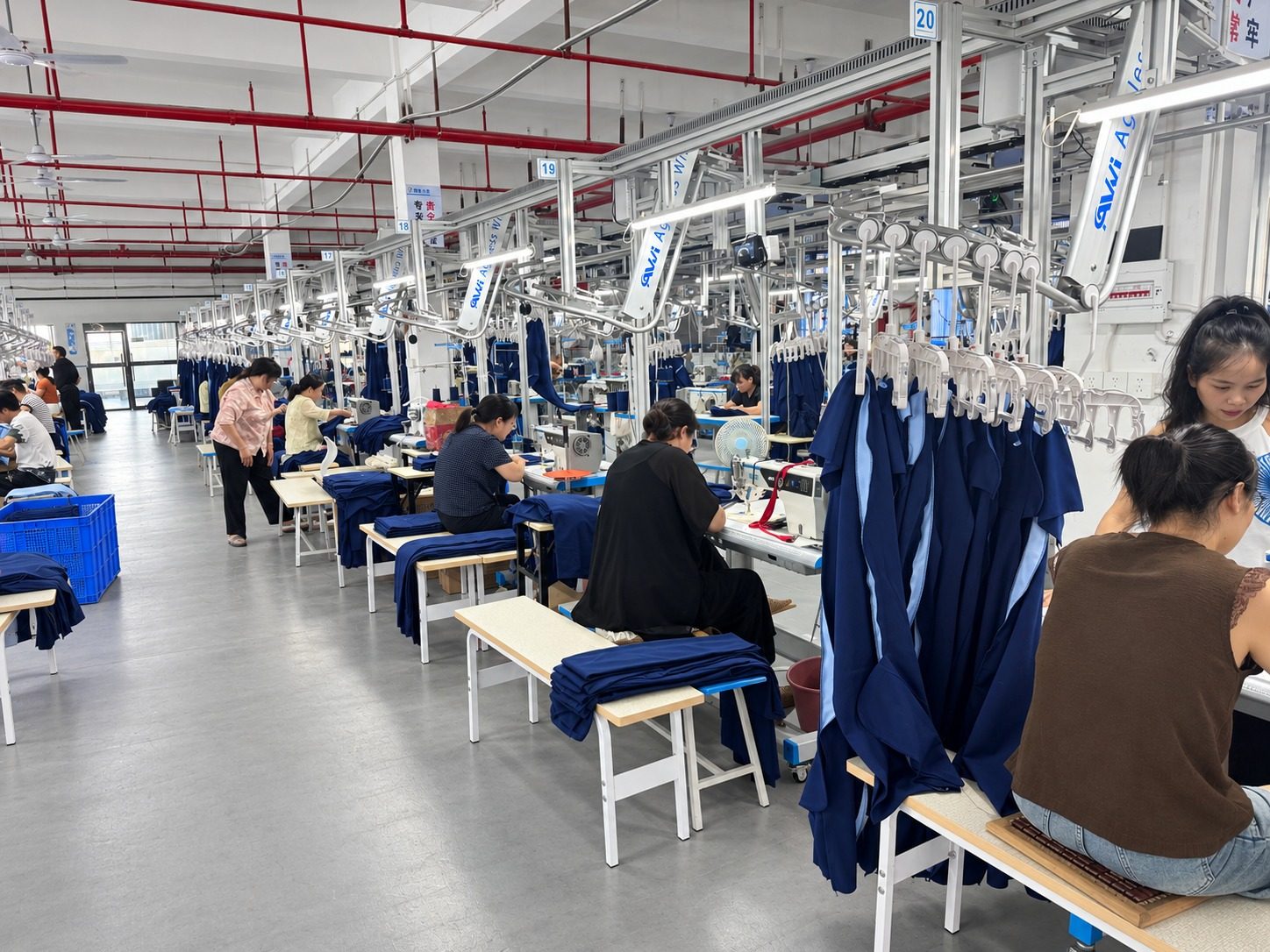 Sewing lines