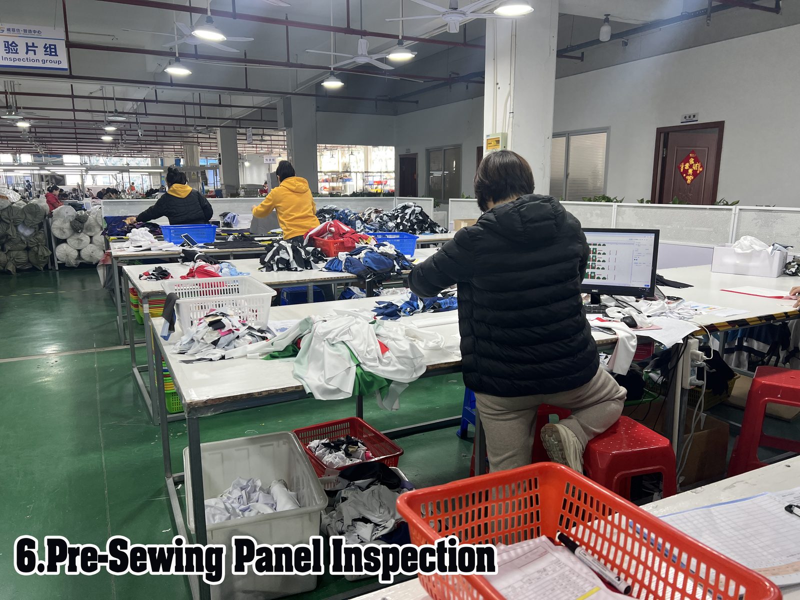 Step 6: Pre-Sewing Panel Inspection at RUIJUN factory