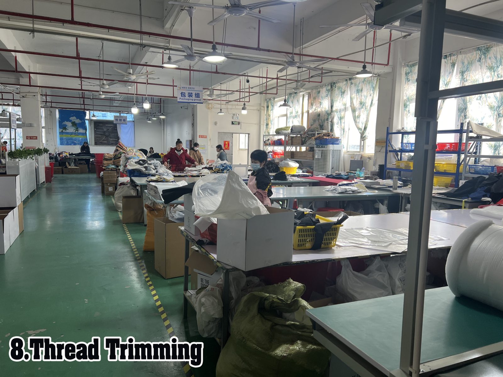 Step 8: Thread Trimming & Finishing at RUIJUN factory